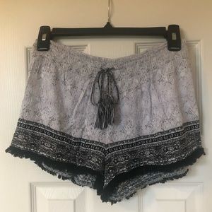 Bohemian patterned Flowy Shorts